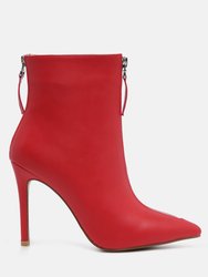 Hazel Elegant Comfortable Boots For Women - Red