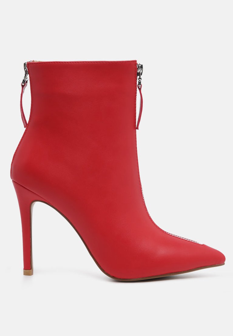 Hazel Elegant Comfortable Boots For Women - Red