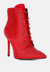 Head on Faux Suede Diamante Ankle Boots