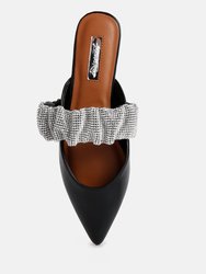 Hemessen Diamante Strap Flat Mules