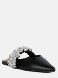 Hemessen Diamante Strap Flat Mules