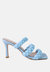 High Bae Braided Strap Casual Heels - Blue