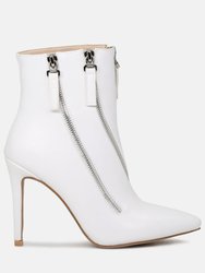 Hillary Elegant Comfortable Boots For Women - White