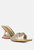 Hiorda Rhinestone Knotted Spool Heel Sandals