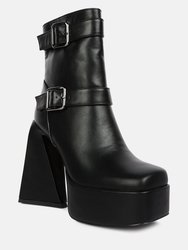 Hot Cocoa High Platform Ankle Boots