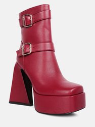 Hot Cocoa High Platform Ankle Boots