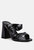 Hot Mess Puffy Block Heel Sandals - Black