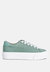 Hyra Solid Flatform Canvas Sneakers - Mint