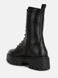 Jaimi Ankle Length Combat Platform Boots