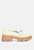 Jaxtyn Chunky Platform Heel Loafers - Beige