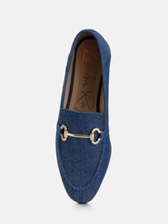 Jiro Horsebit Detail Flat Loafers