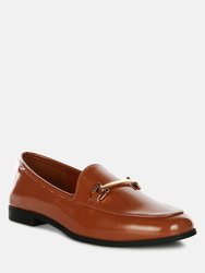 Jolan Faux Leather Semi Casual Loafers - Tan
