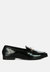 Jolan Faux Leather Semi Casual Loafers - Black