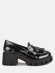 Jonah Platform Loafer - Black