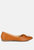 Karder Brooch Detail Ballet Flats - Tan