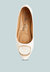 Karder Brooch Detail Ballet Flats