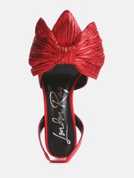 Kiki Bow Embellished Slingback Sandals