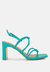 Kralor Knotted Strap Italian Block Heel Sandals - Green