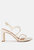 Kralor Knotted Strap Italian Block Heel Sandals - Beige