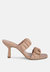 Lady Lynn Gather Around Slip-On Heeled Sandals - Nude