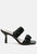Lady Lynn Gather Around Slip-On Heeled Sandals - Black