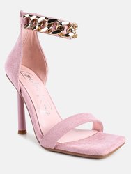 Last Sip Micro Suede High Heel Sandals