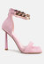 Last Sip Micro Suede High Heel Sandals - Pink