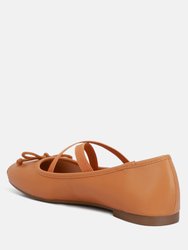 Leina Recycled Faux Leather Ballet Flats