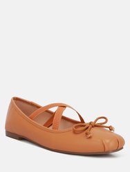 Leina Recycled Faux Leather Ballet Flats