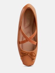 Leina Recycled Faux Leather Ballet Flats