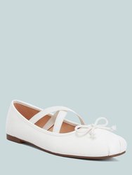 Leina Recycled Faux Leather Ballet Flats