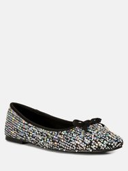 Lettie Sequin Embellished Ballet Flats