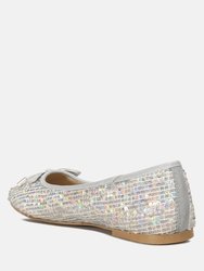 Lettie Sequin Embellished Ballet Flats