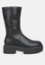 Lewisa Panelled Lug Sole Boots - Black