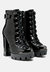 Lobra High Heel Lace Up Ankle Boots