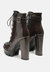 Lobra High Heel Lace Up Ankle Boots