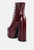 Magdalene Croc High Heel Patform Boots