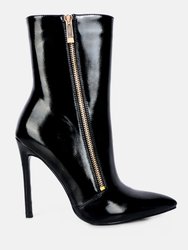 Mania High Heeled Ankle Boots - Black
