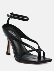 Marcia Ankle Strap Mid Heel Sandals