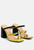 Marve Color Block Heeled Sandals
