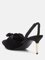 Mayfair Velvet High Heel Mule Sandals