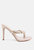 Melodrama Stiletto Heel Braided Thong Sandals - Latte