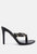 Melodrama Stiletto Heel Braided Thong Sandals - Black