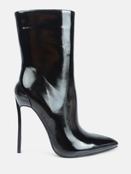 Mercury Stiletto Ankle Boots - Black