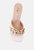 Mermaid Quilted Metallic Chain Embellished Sandals