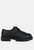 Milou Lug Sole Derby Shoes - Black