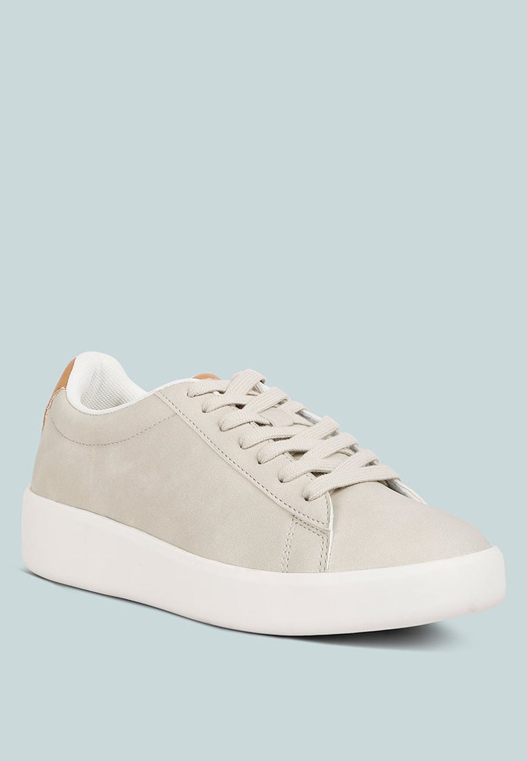 Minky Lace Up Casual Sneakers
