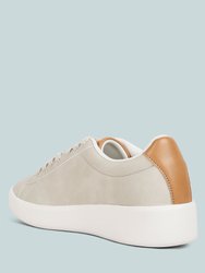 Minky Lace Up Casual Sneakers