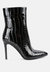 Momoa High Heel Ankle Boots - Black