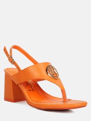 Monde Block Heel Thong Sandals